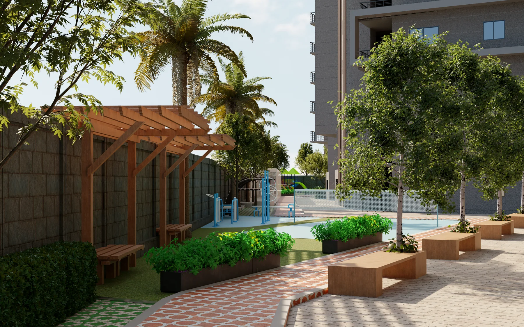 Amrutha Sagar - Landscaped community space