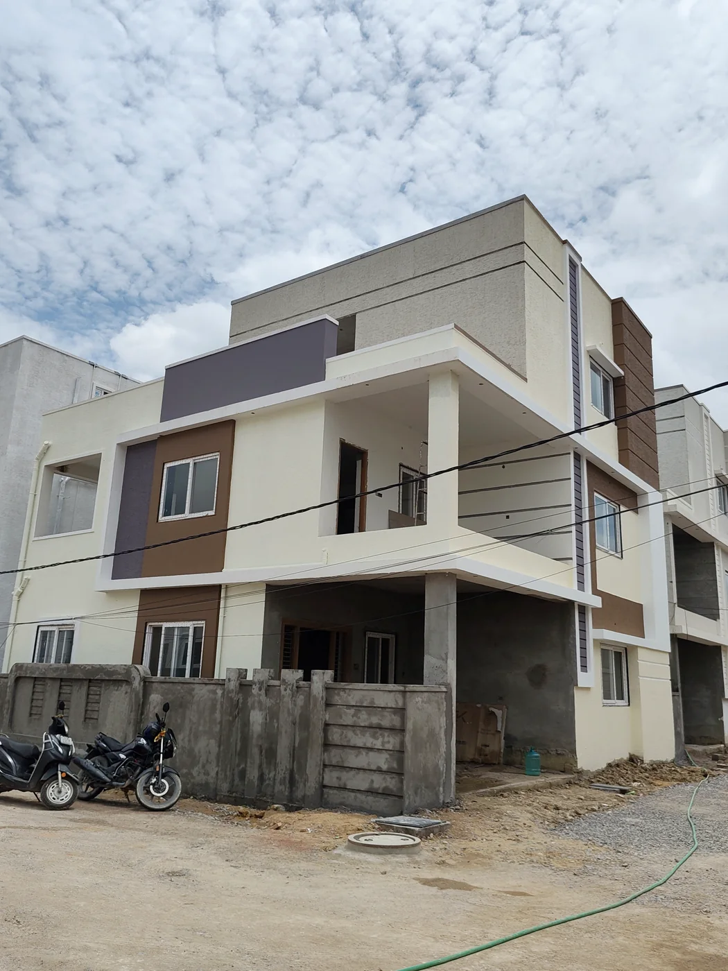 Ayodhya Villas - Villa elevation progress